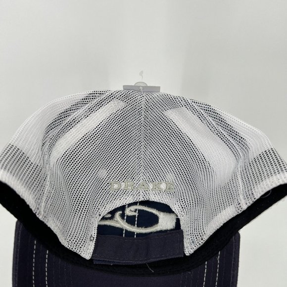Drake Waterfowl Men's Mesh Snap Back Logo Cap Navy Blue One Size Duck Hunting - Picture 3 of 6